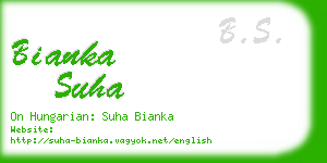 bianka suha business card